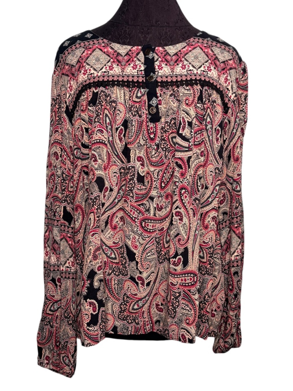 Artesia Size XL Paisley Bohemian Blouse Shirt Top